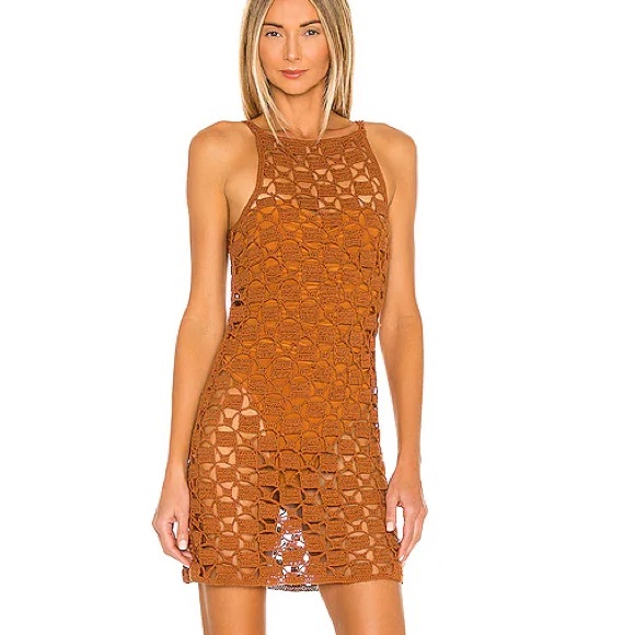 Cult Gaia Yara Knit Dress in Amber - Picture 3 of 5